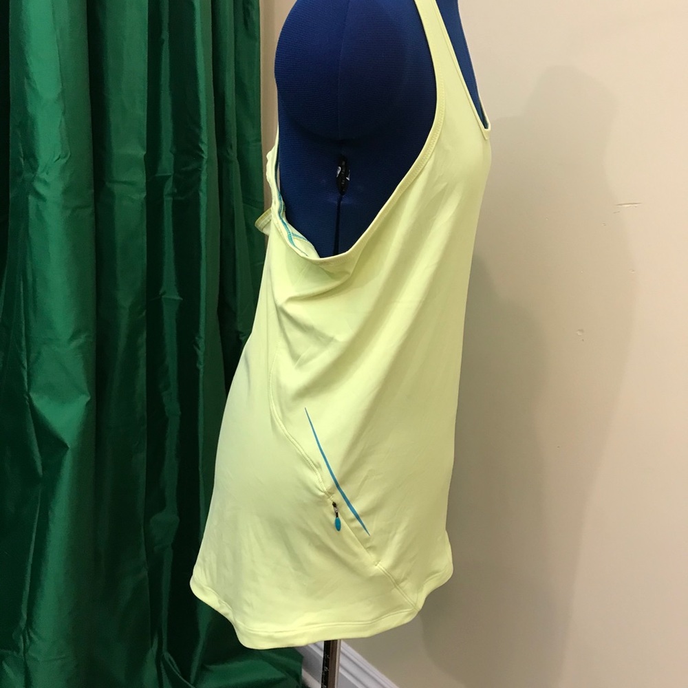 NWOT Adidas Chartreuse Yellow Workout Top